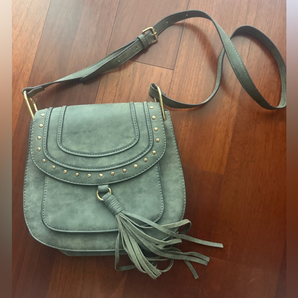 Olive green crossbody bag